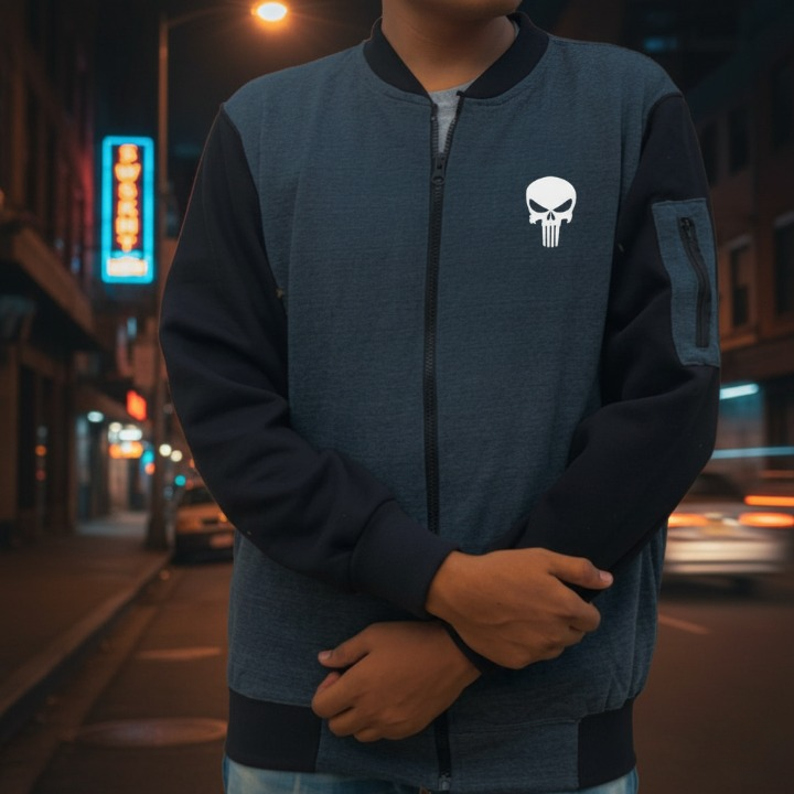 New Winter Collection Printed Zipper Jacket for Men & Boys – French Fleece, Premium Quality, Stylish, Warm & Comfortable Winter Wear