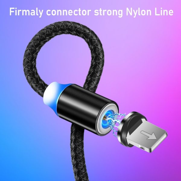 3-in-1 Magnetic Fast Charging Cable | Micro USB, Type-C & iPhone